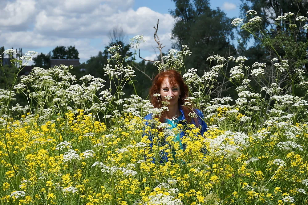 My Wife in White Flowers (near Moscow) #7