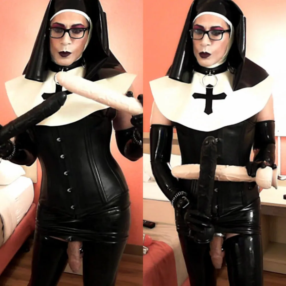 Sissy Rubber Nun  #4