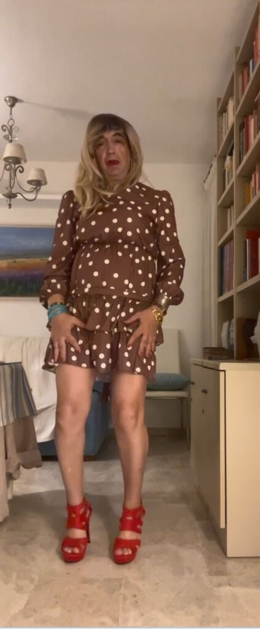 Daniela Monroe Spanish TV, polka dot dress video photos,anal #2