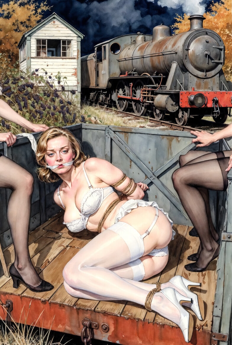 Pixwhores Experimental Enhanced: Stockings in the Railyard 1 #54
