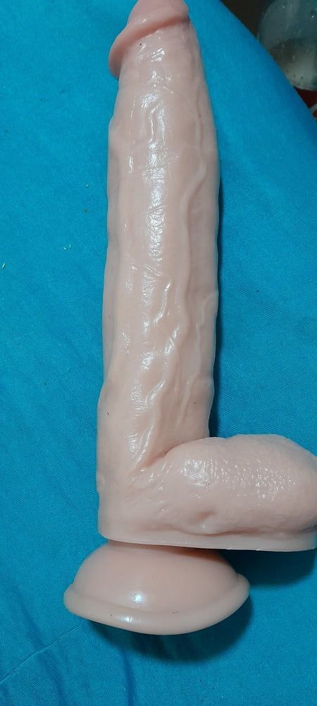 Here I lead a 43cm by 4.5cm long dildo up my ass  #2