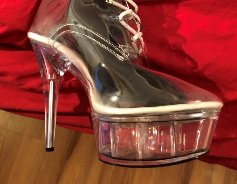 Clear Plastic Boots and Nylons #3