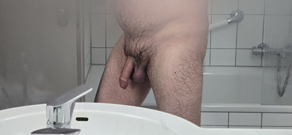 I had to clean my really dirty hairy uncut cock very intense #25