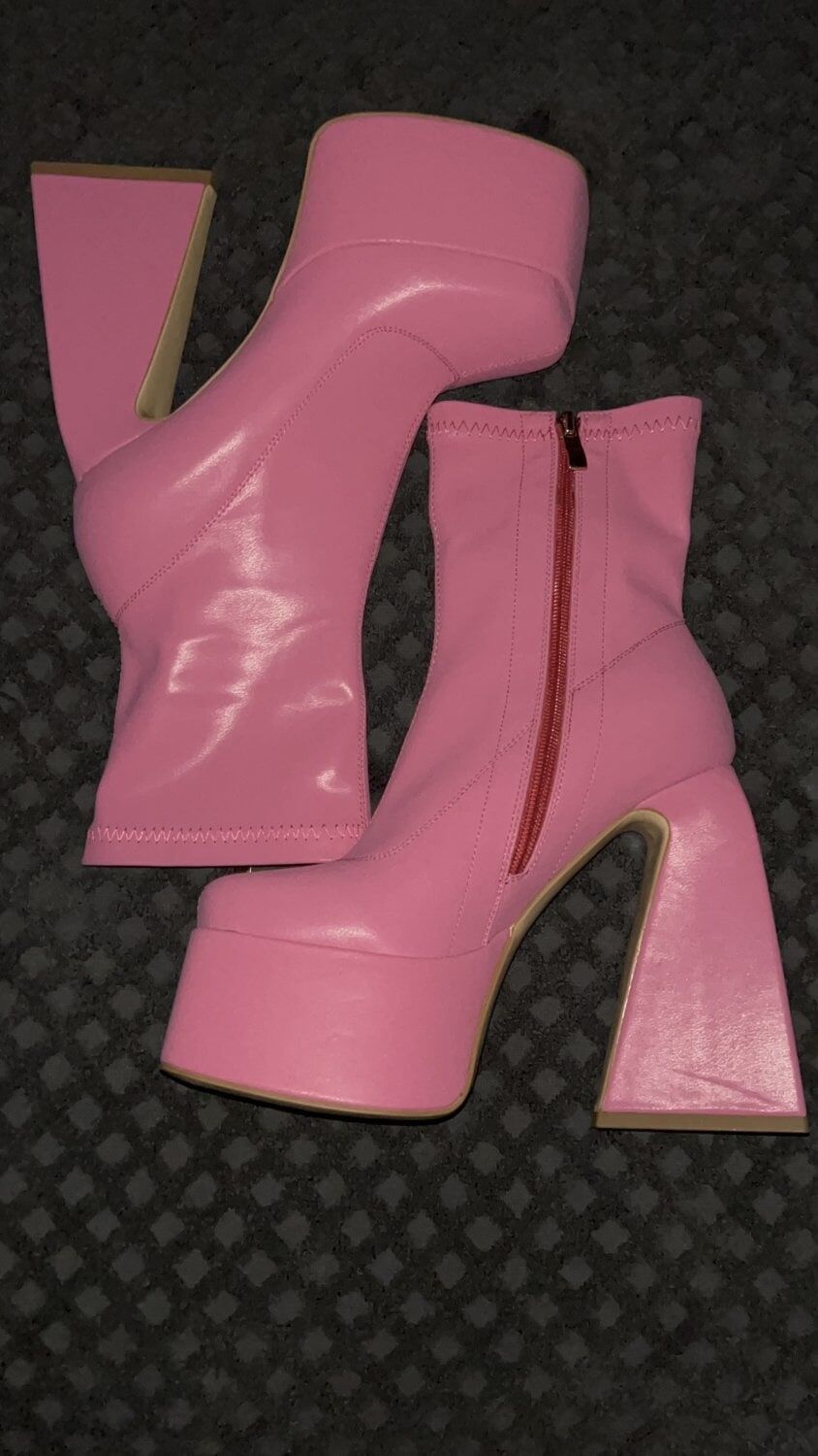  Cum on Pink Platform Boots #8
