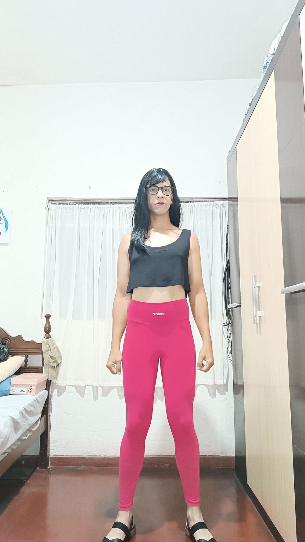 Sakura Nakamura Costume legs Red Gym #4