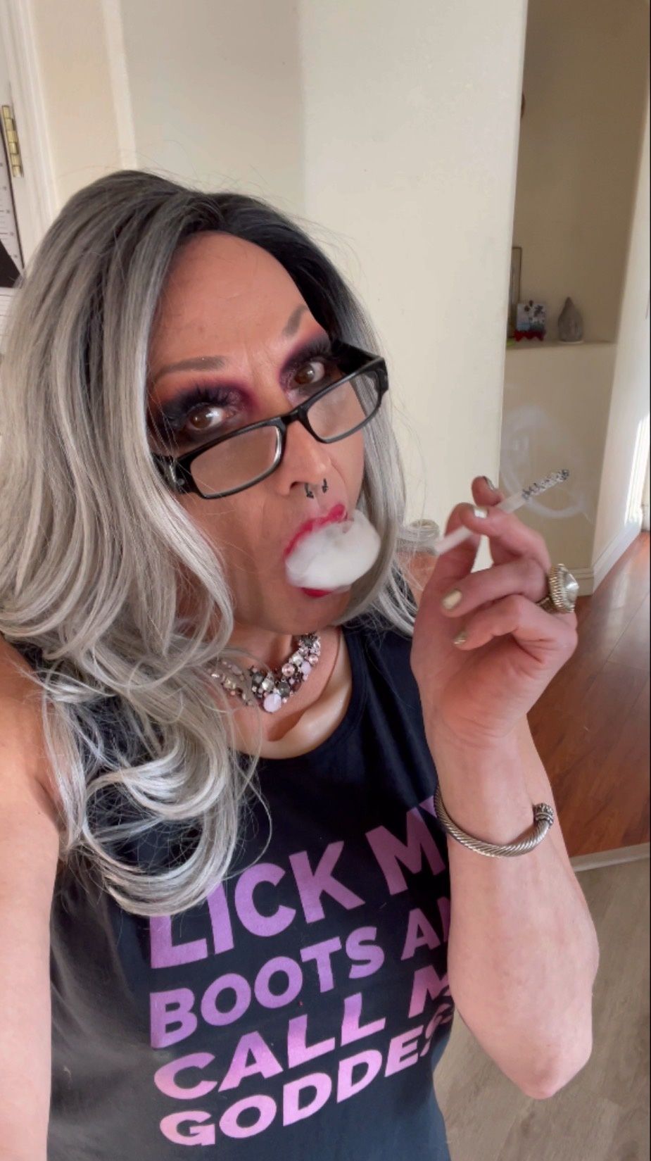 Trans Goddess Smoking Fetish #58