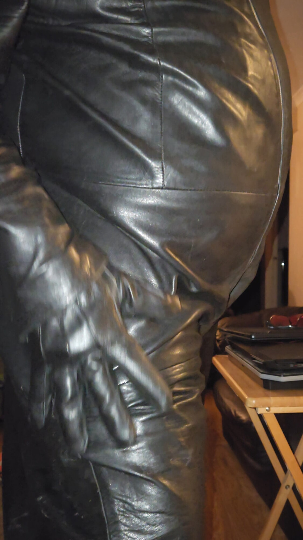 Lovely leather overalls #14