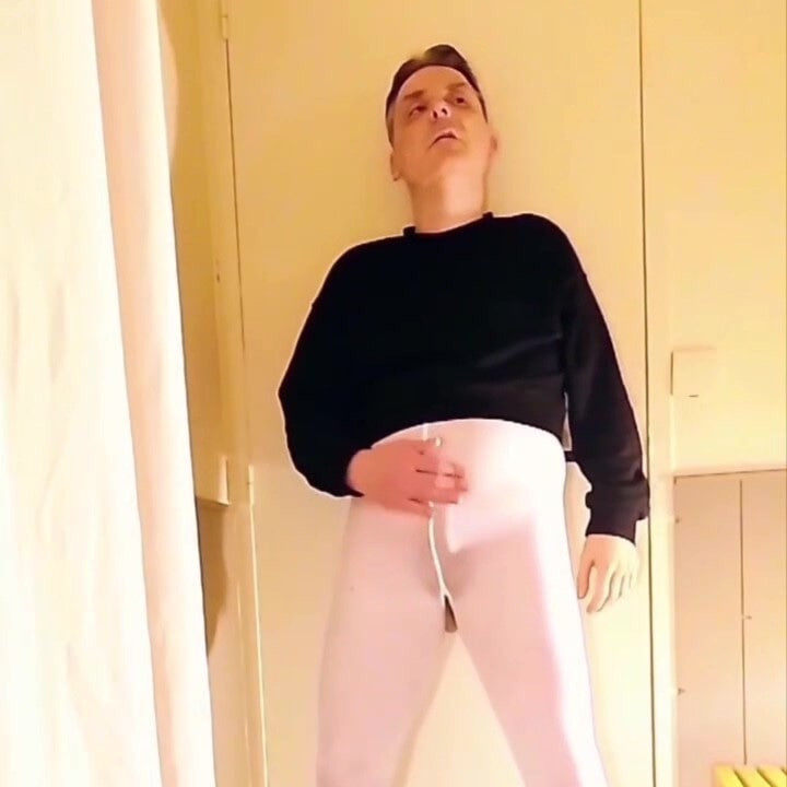 Best Moments - Open White Pantyhose and Handjob #16
