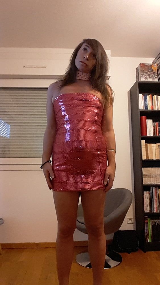 Tygra babe in her new pink dress. #34