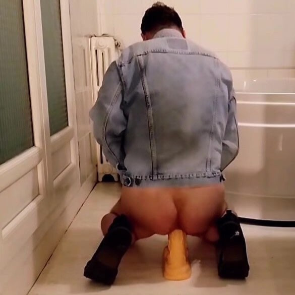 Best Moments - White Vinyl Leggings and Dildo Riding #36