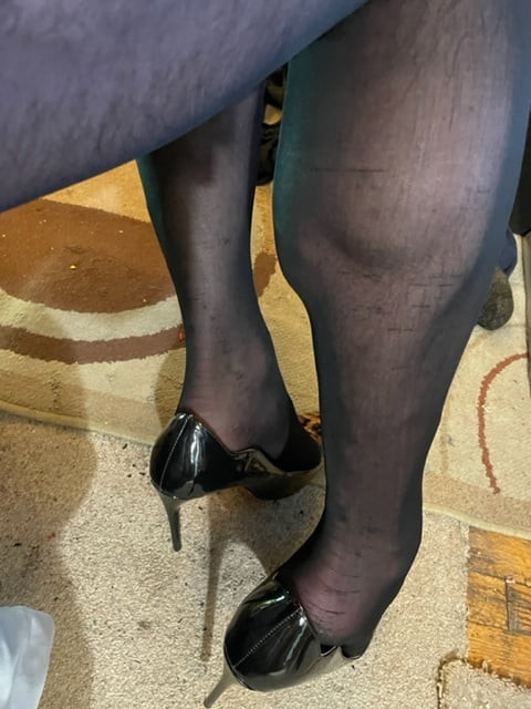 Slut in Sheer Black Silk #6