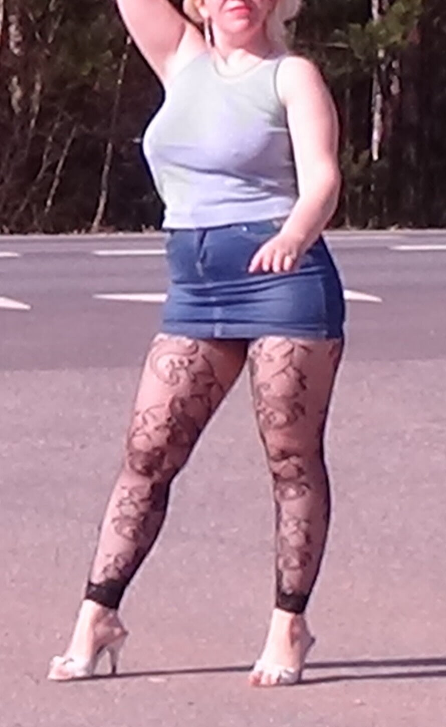 Hot milf and fishnet tights #2