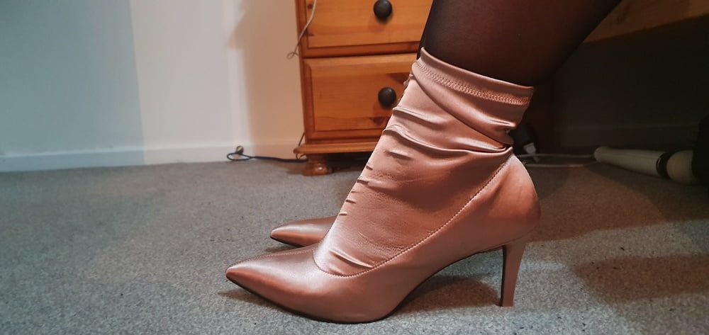 Satin Ankle Boots  #4