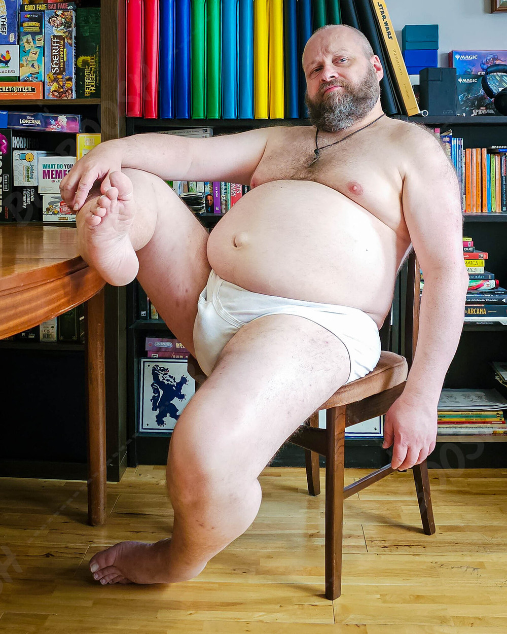 Naked Fat Bear Dick, Ass & Feet #15