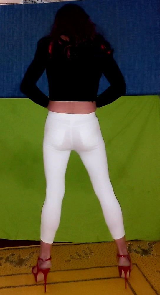 White stretch pants  #3