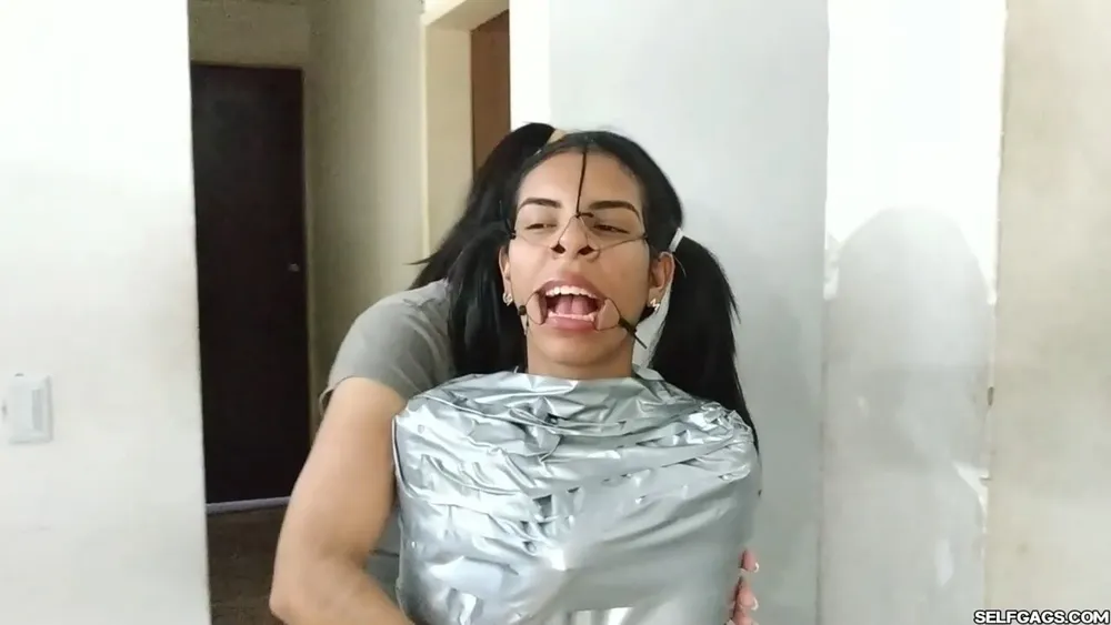 Mummified Latina Slut Mouth Hooked And Helpless #16