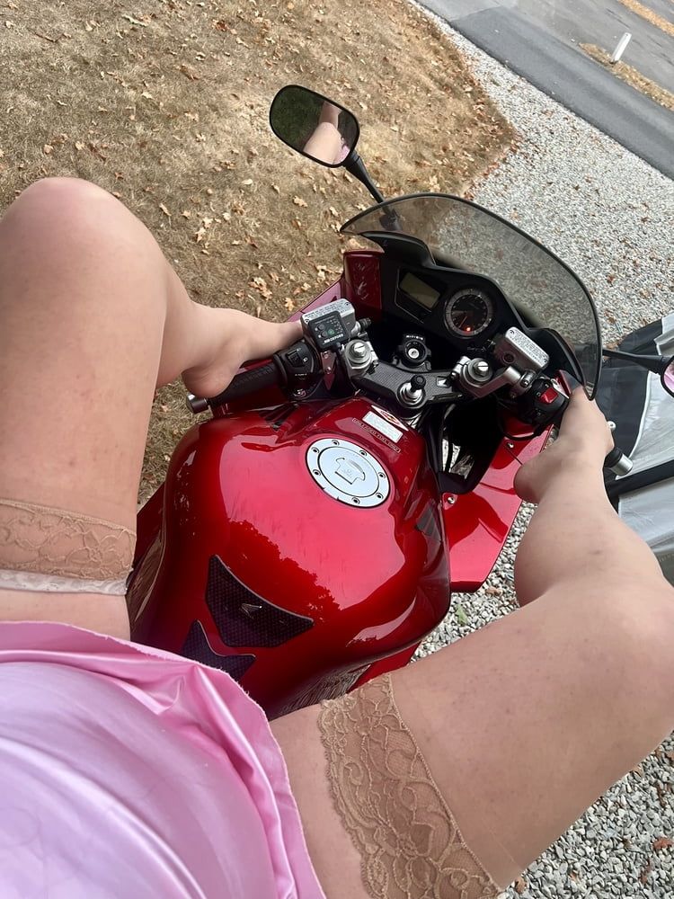 Sissy no her motorcycle  #39