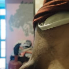 Naked uncut cock