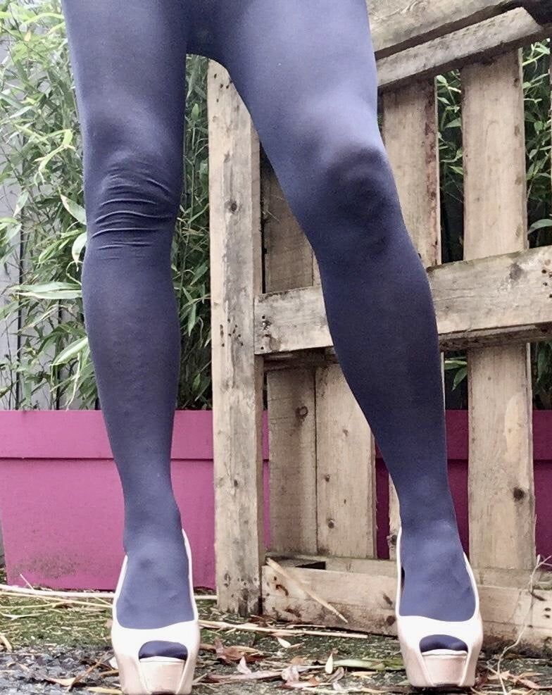 Outside in Pantyhose  #36