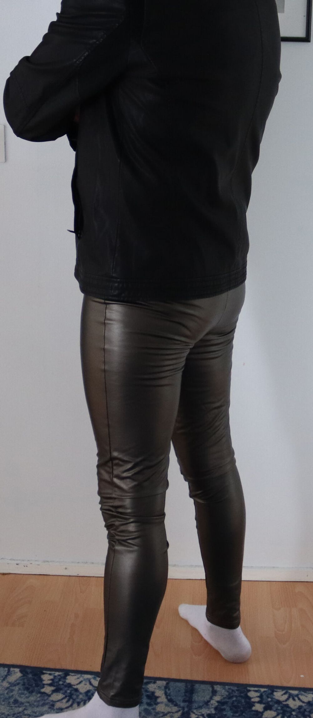 Leather pants and jacket