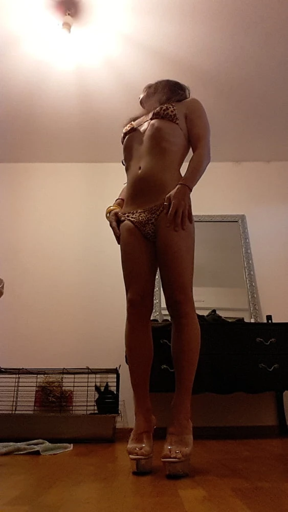 Tygra babe in leopard bikini on summer of 2019. #6