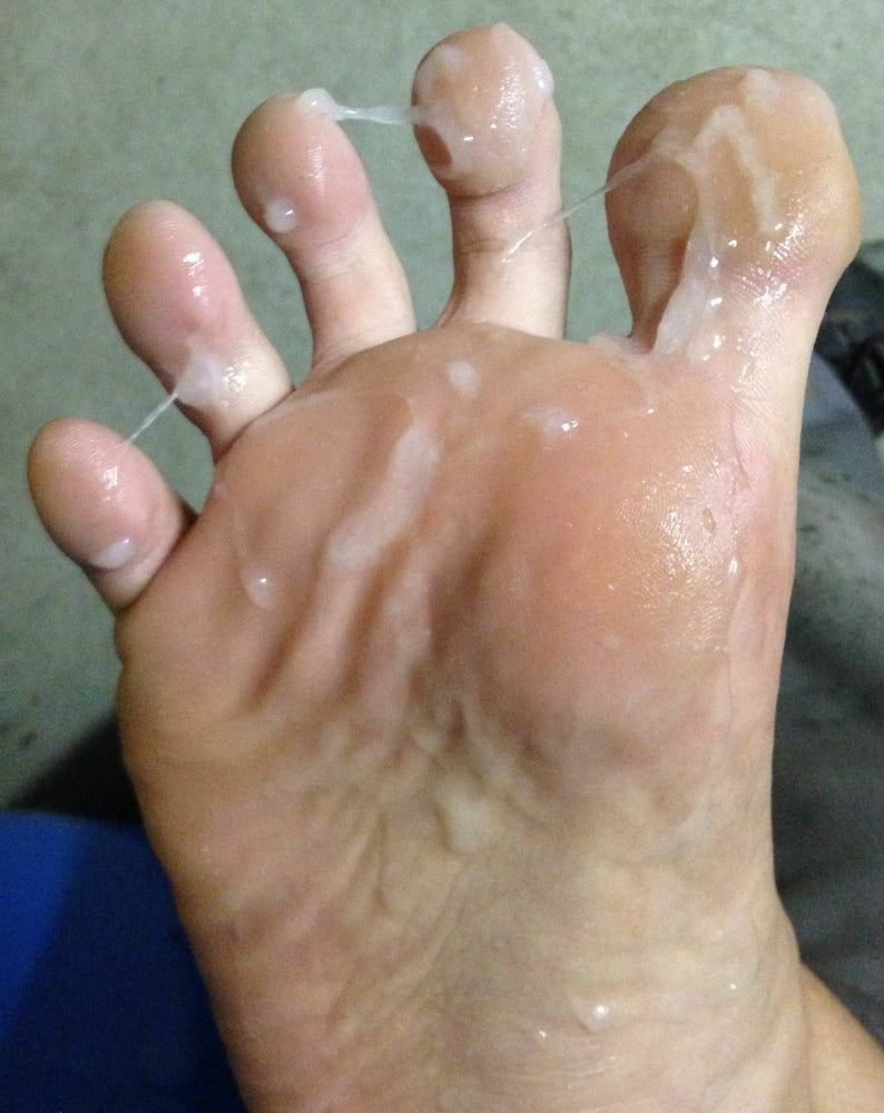 My Foot with Cum #10
