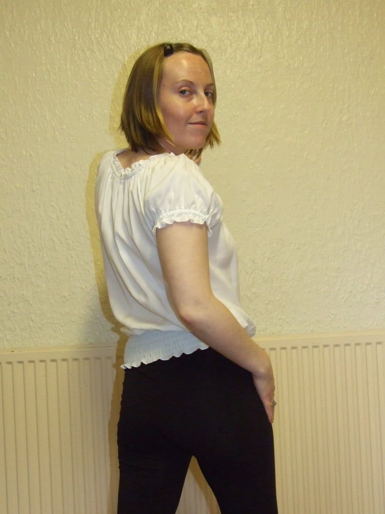 Young Blonde wife in Leggings #26