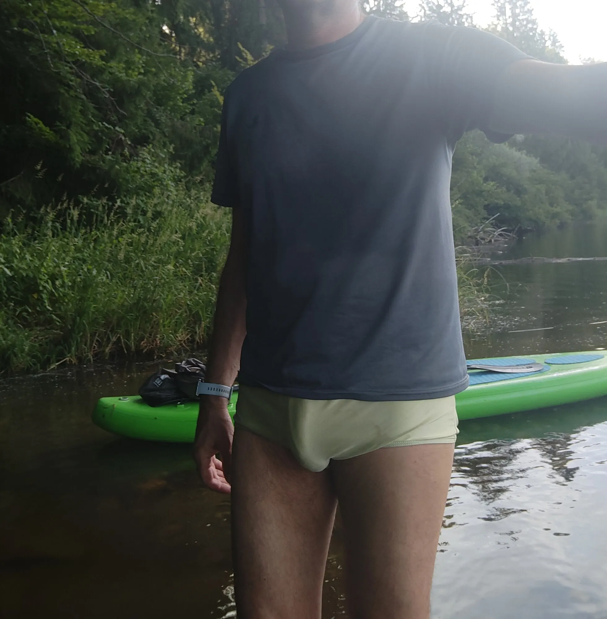 SUP on a nature lake