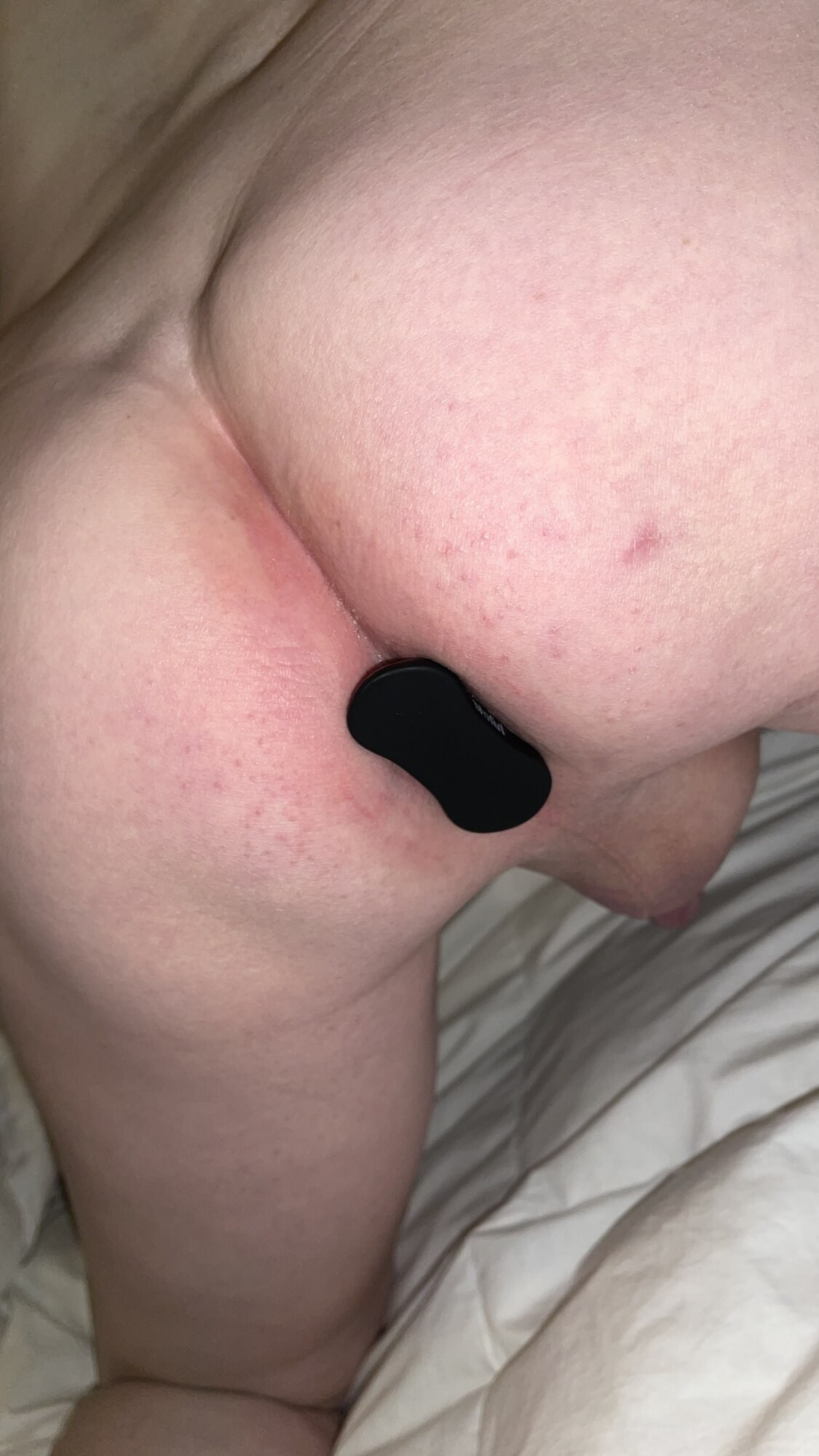 Black G-string and butt plug