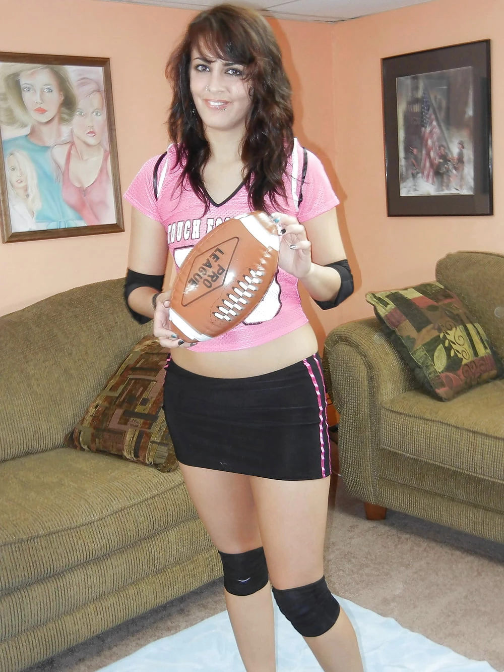 Sporty Bella is playing with her pussy #26