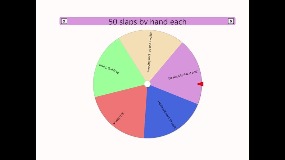 The tit torture wheel - game #55