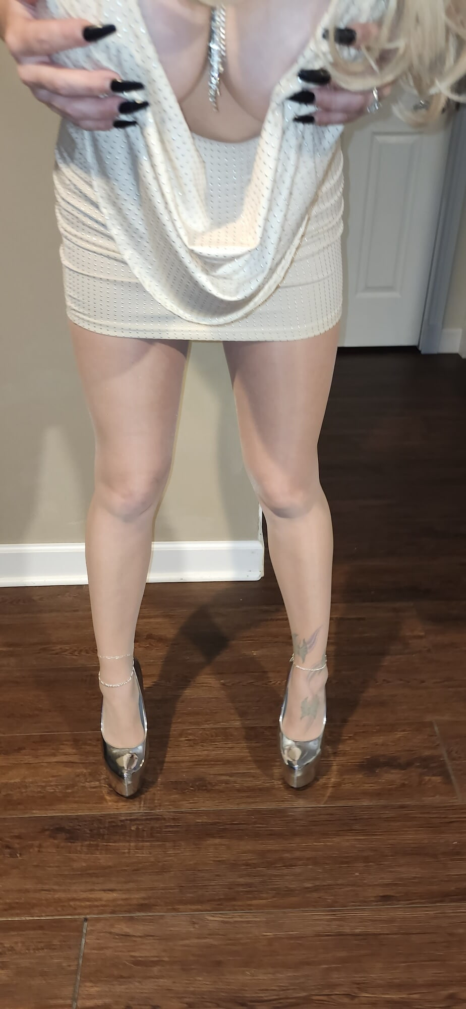High Heels Pantyhose And Sexy Dress #14