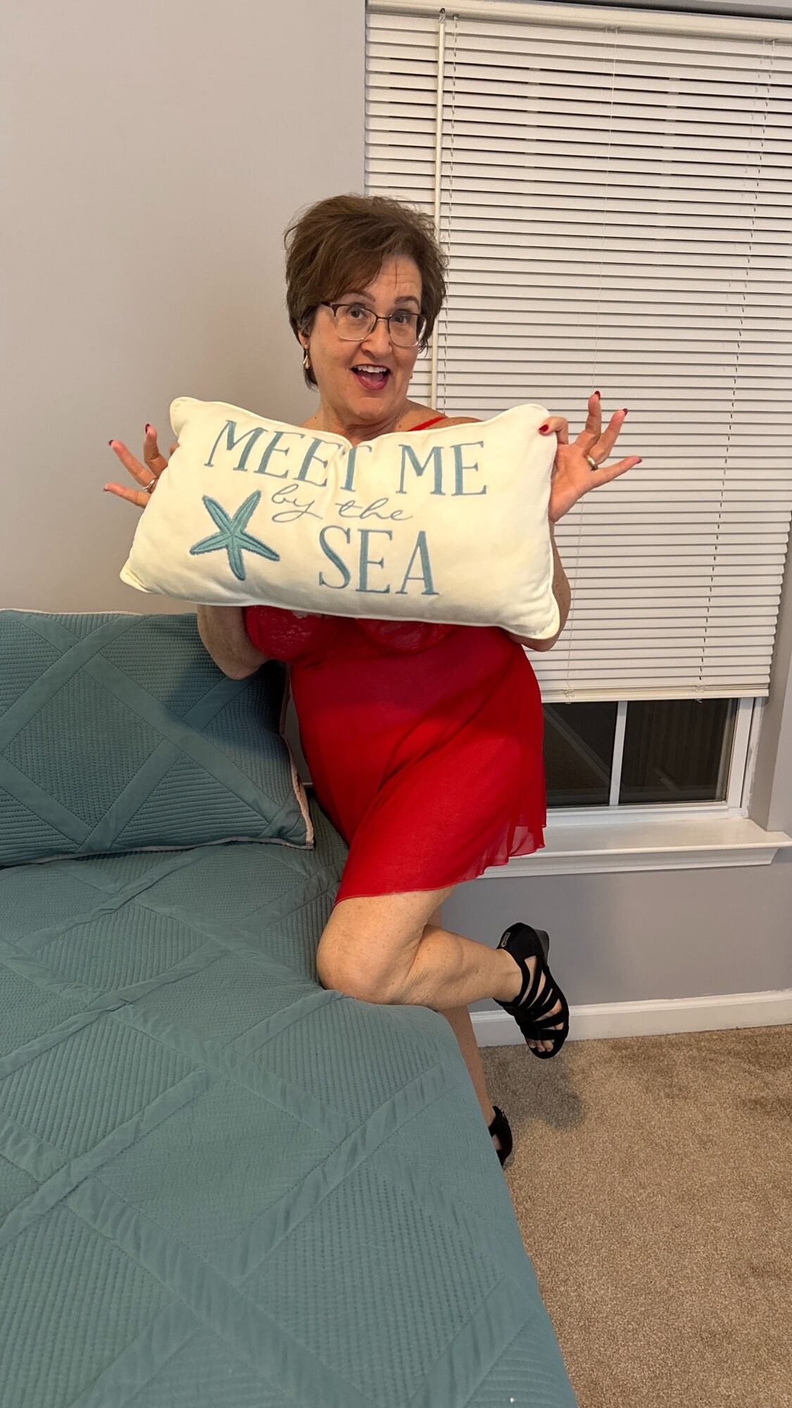 70yo GILF in Red Lingerie #3