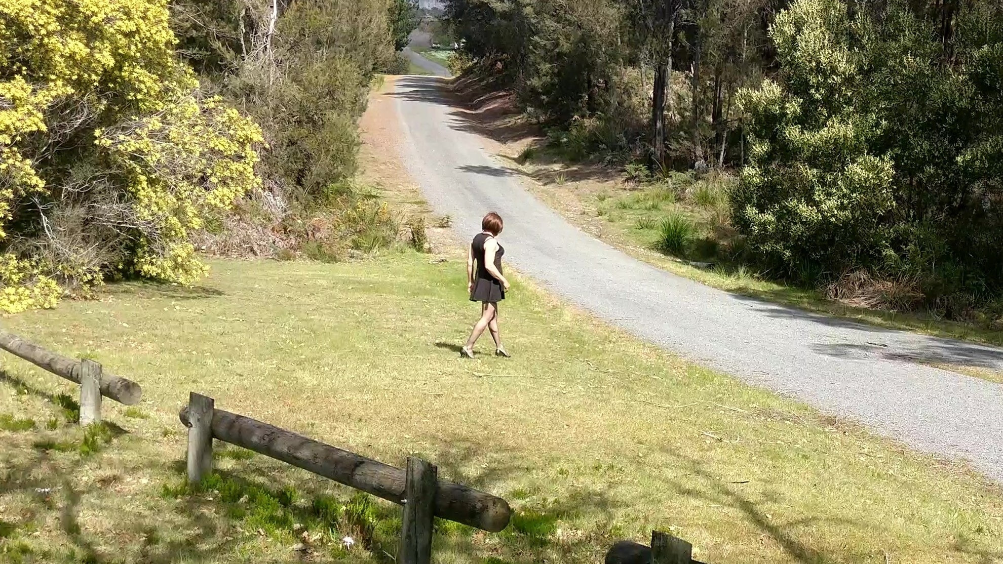 Crossdress Roadtrip - Roadside park stop #17