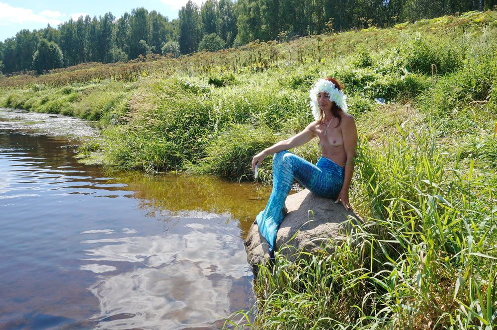 Mermaid  on boulder #8