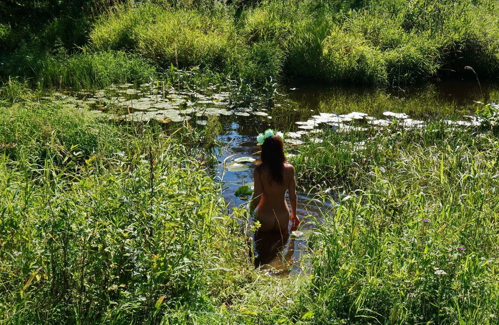 in a weedy pond #38