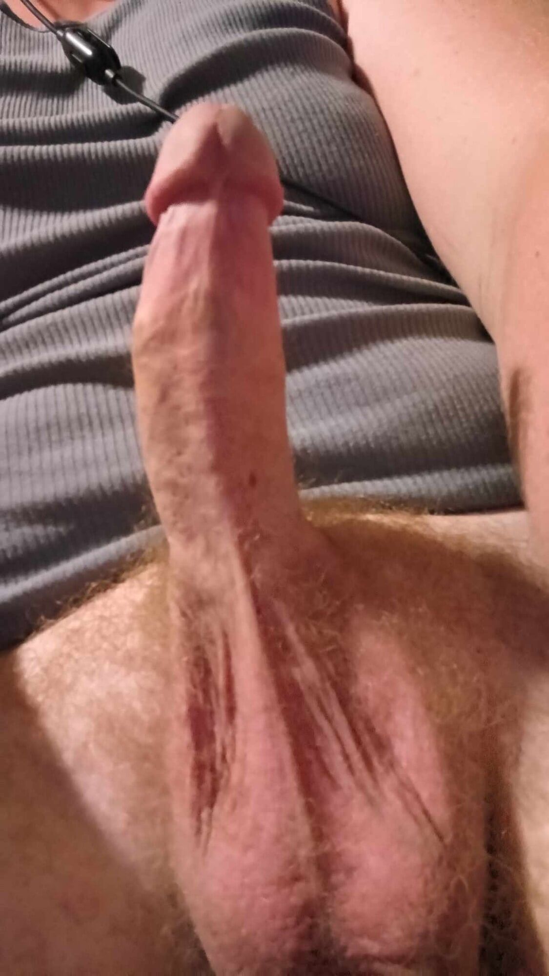 showing off my throbbing cock
