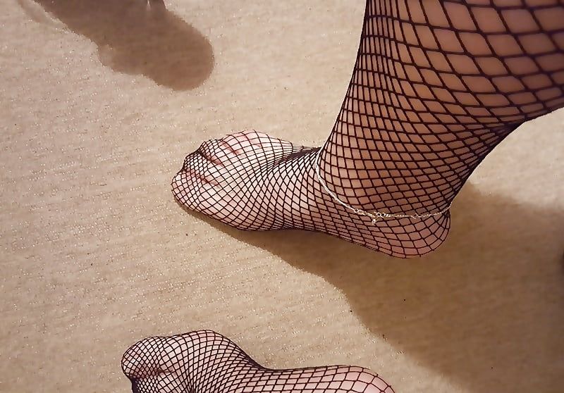 Sexy Heels ++ Fishnet ++ Anklets ++ Feet #10