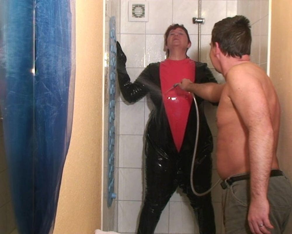 Punishment in the pvc suit #18