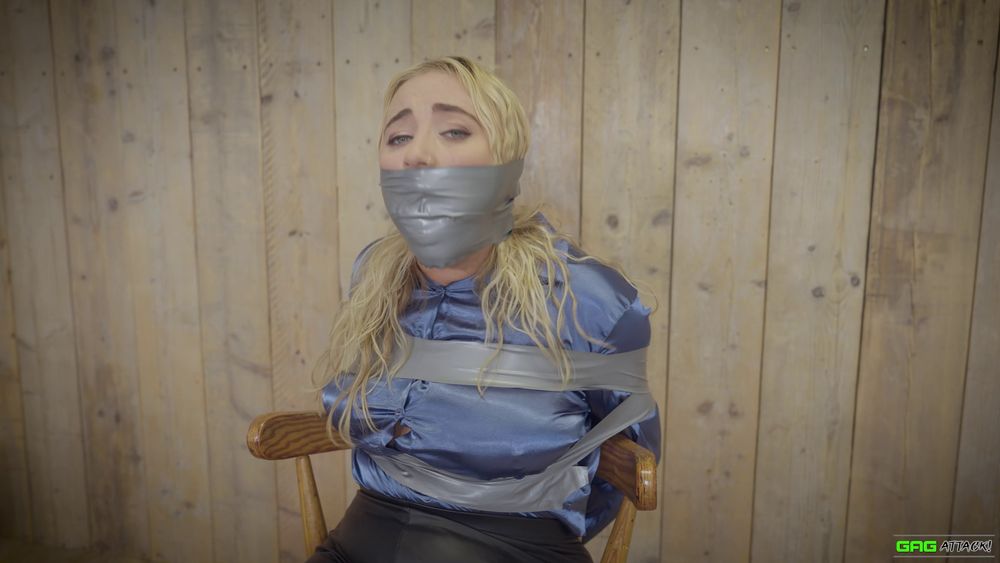 Zoey ziptie - Tape Bondage &amp; Tape Gagged ( GagAttack.NL ) #10