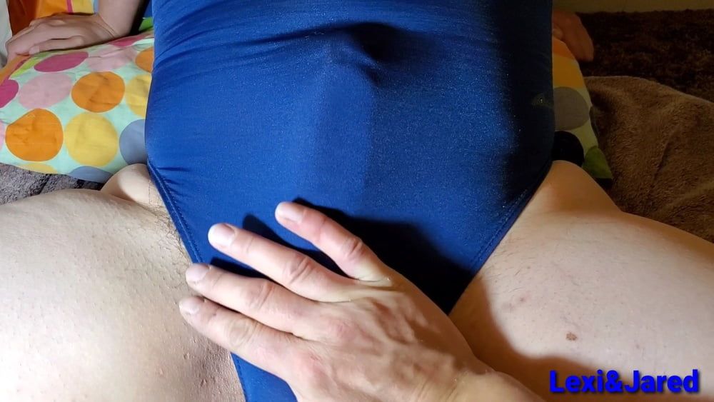 Handjob Big Dick in Spandex One Piece #16