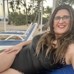 Sissy at the beach