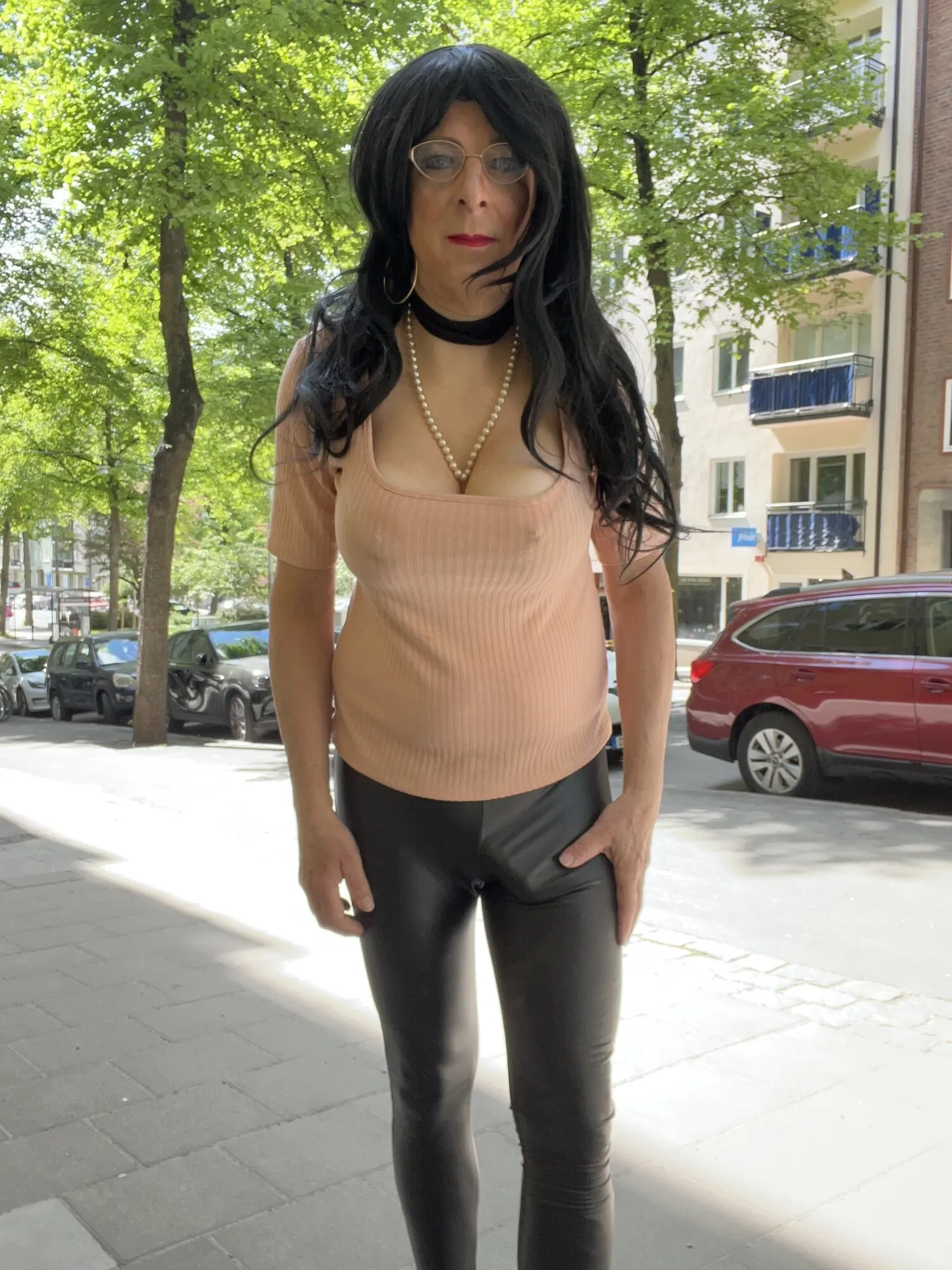 Sexy sissy in the city #6