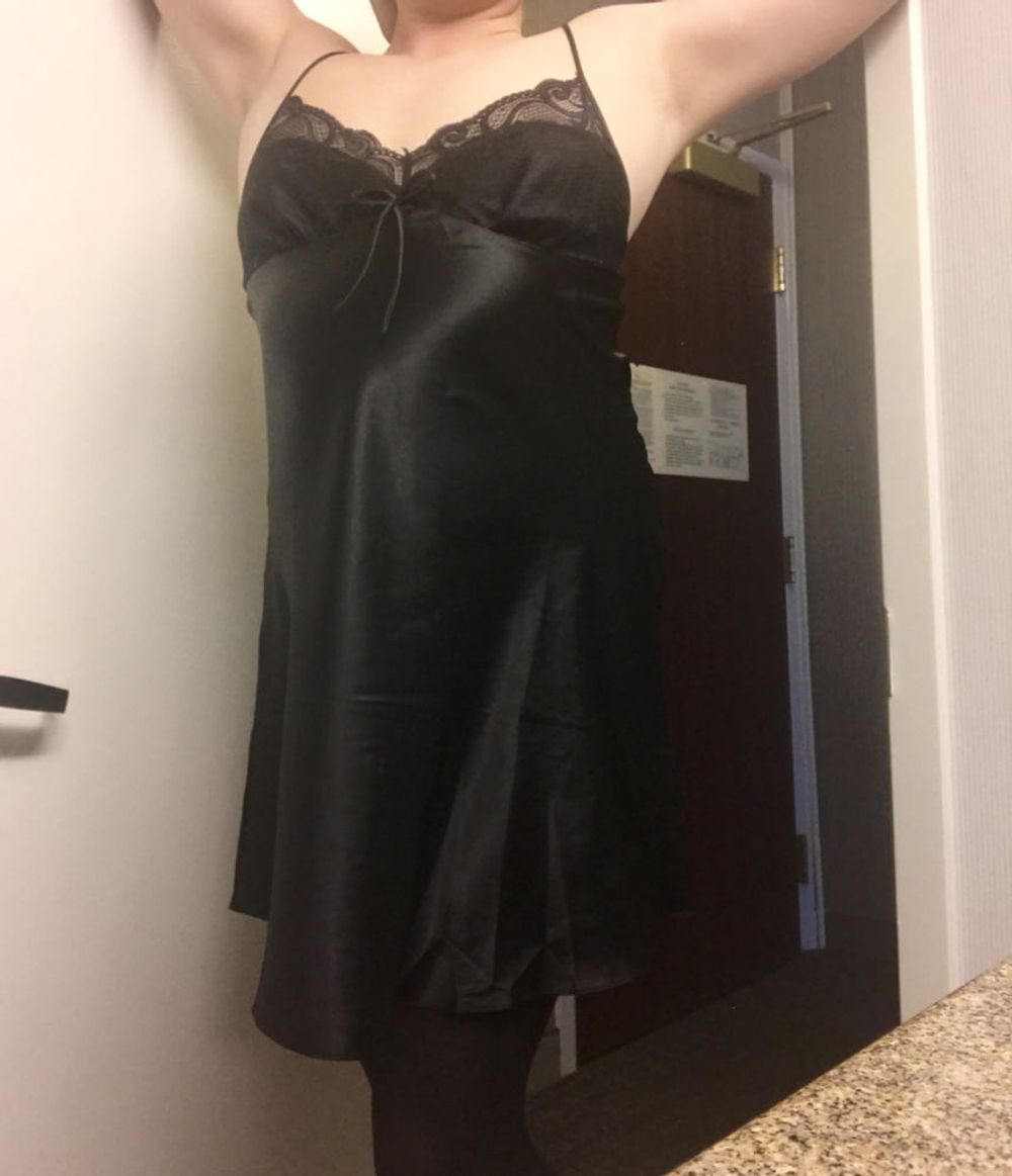 Black Pantyhose and Nightie  #14