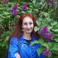 In the purple lilac