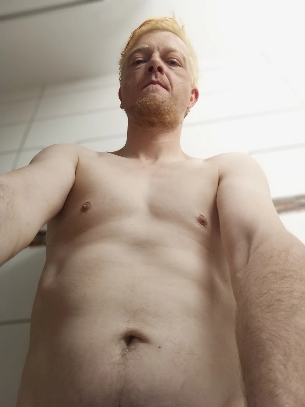 Naked with big and great cock in the bathroom #4