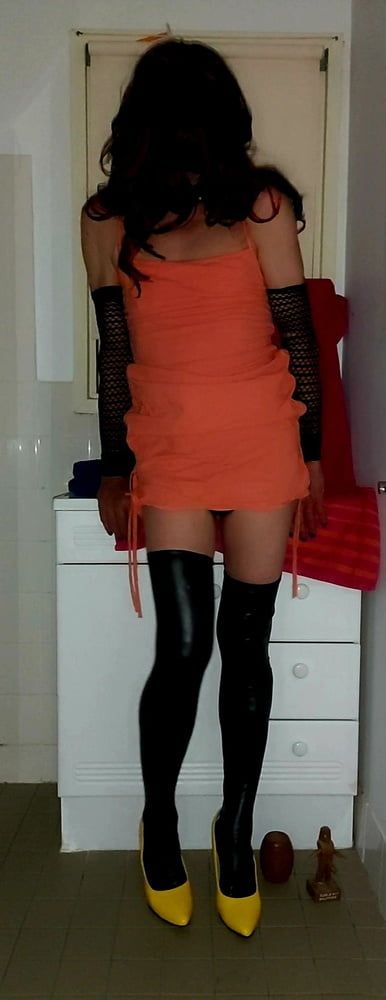 Orange dress 