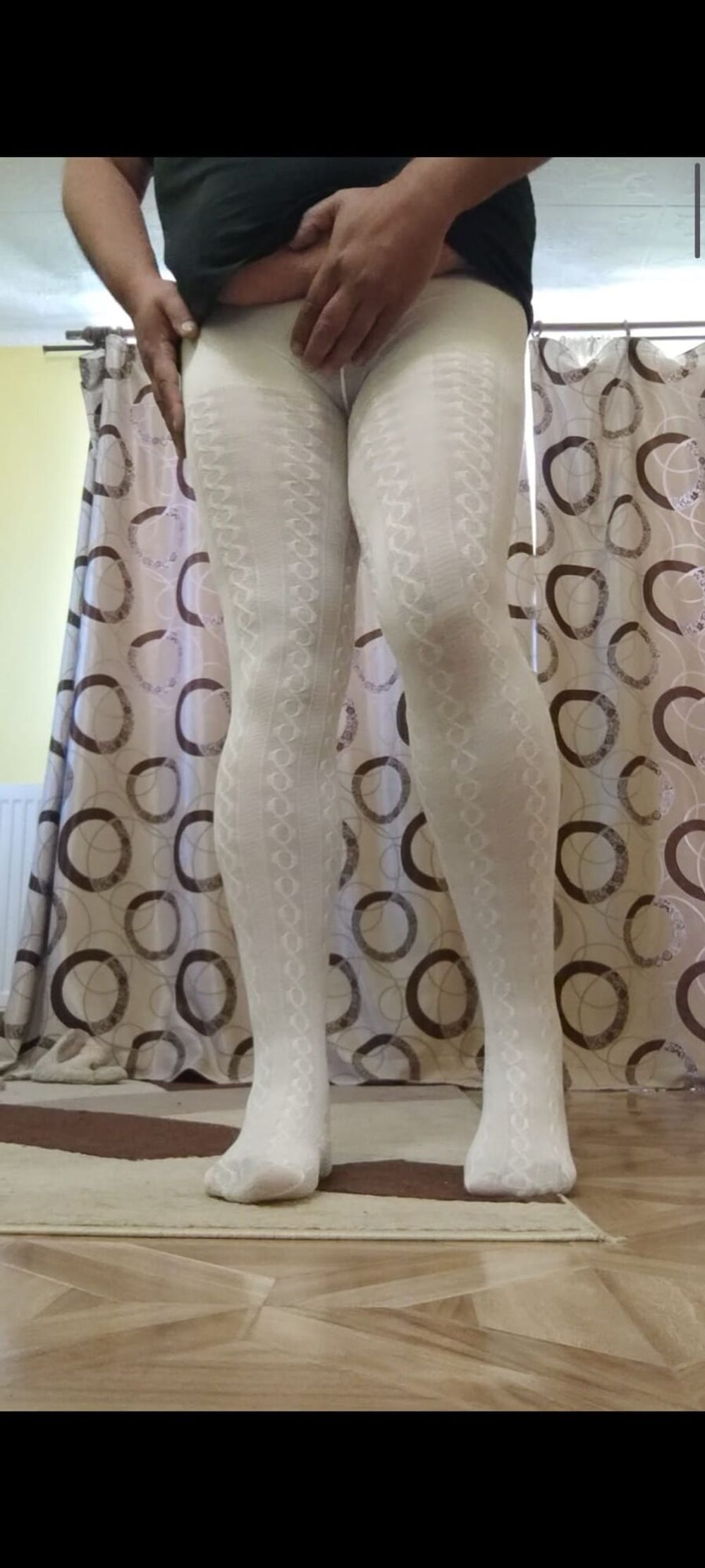 Me in winter white pantyhose #23