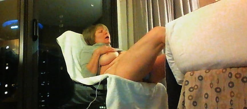 Mom orgasms in hotel window #37