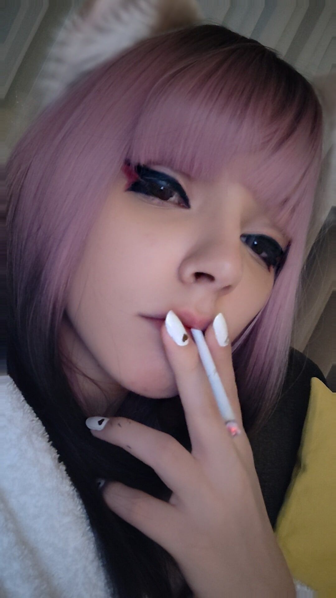 Anime Girl smoking #6